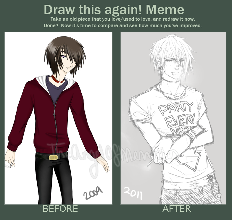 Draw this again meme