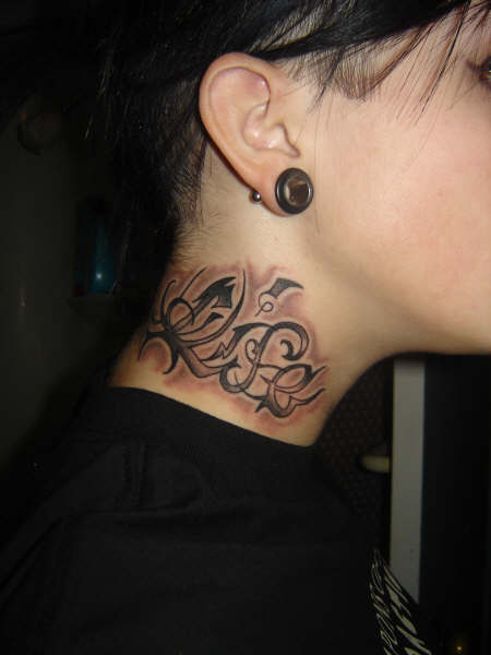 My neck tattoo by pandaink on DeviantArt My neck tattoo by pandaink on DeviantArt