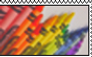 rainbow order crayons stamp - f2u