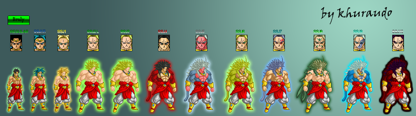 Broly SSJ5 remake by pixelcataklysm on DeviantArt