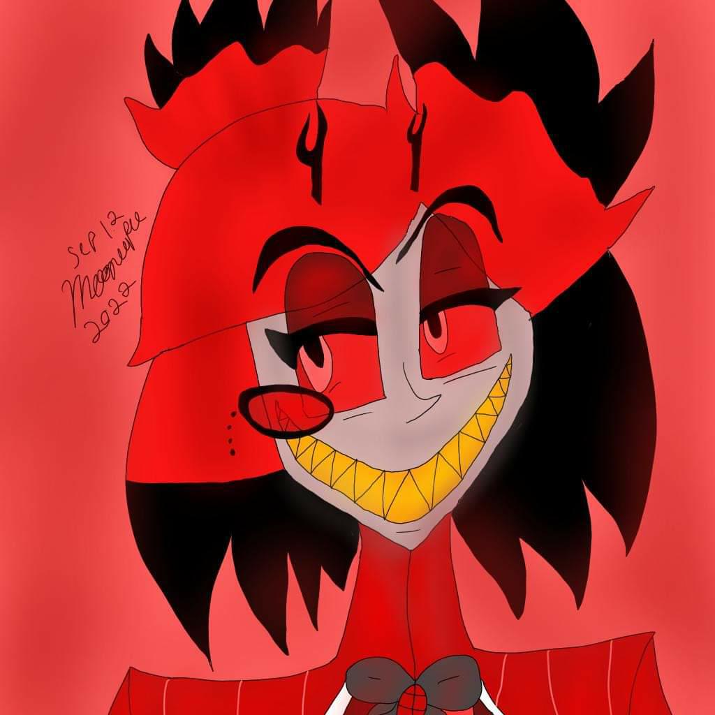 Alastor smile like you mean it by djlindsay on DeviantArt