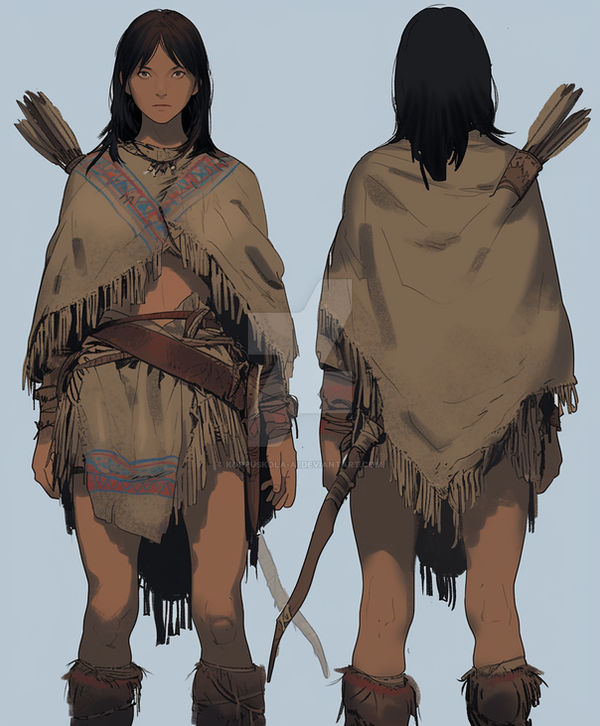 Native american girl character concept x7 by Korpuskola-AI on DeviantArt