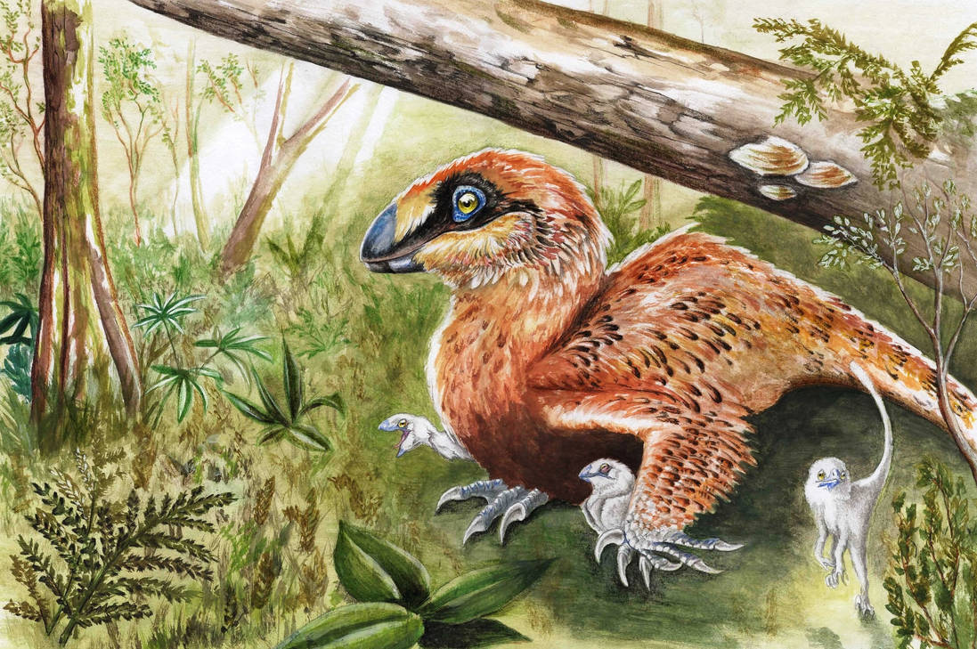 Dinosaur mother by Giric Dinosaur mother by Giric