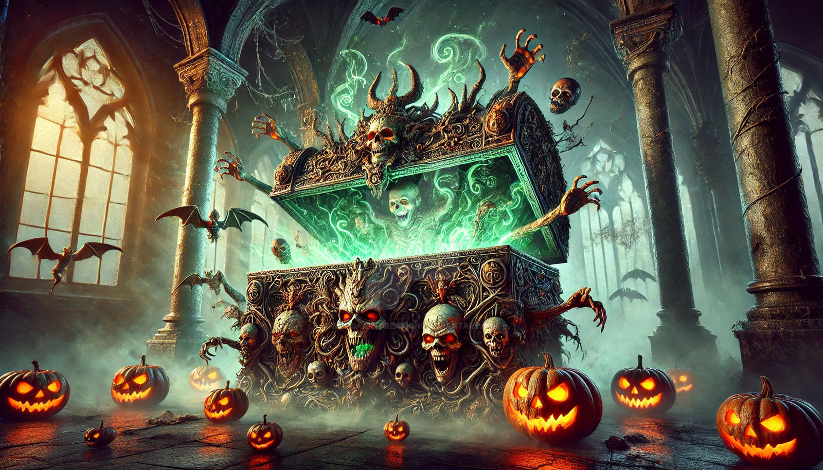 Key Haunted Chest Halloween Chest by MelisaArtCreations on DeviantArt