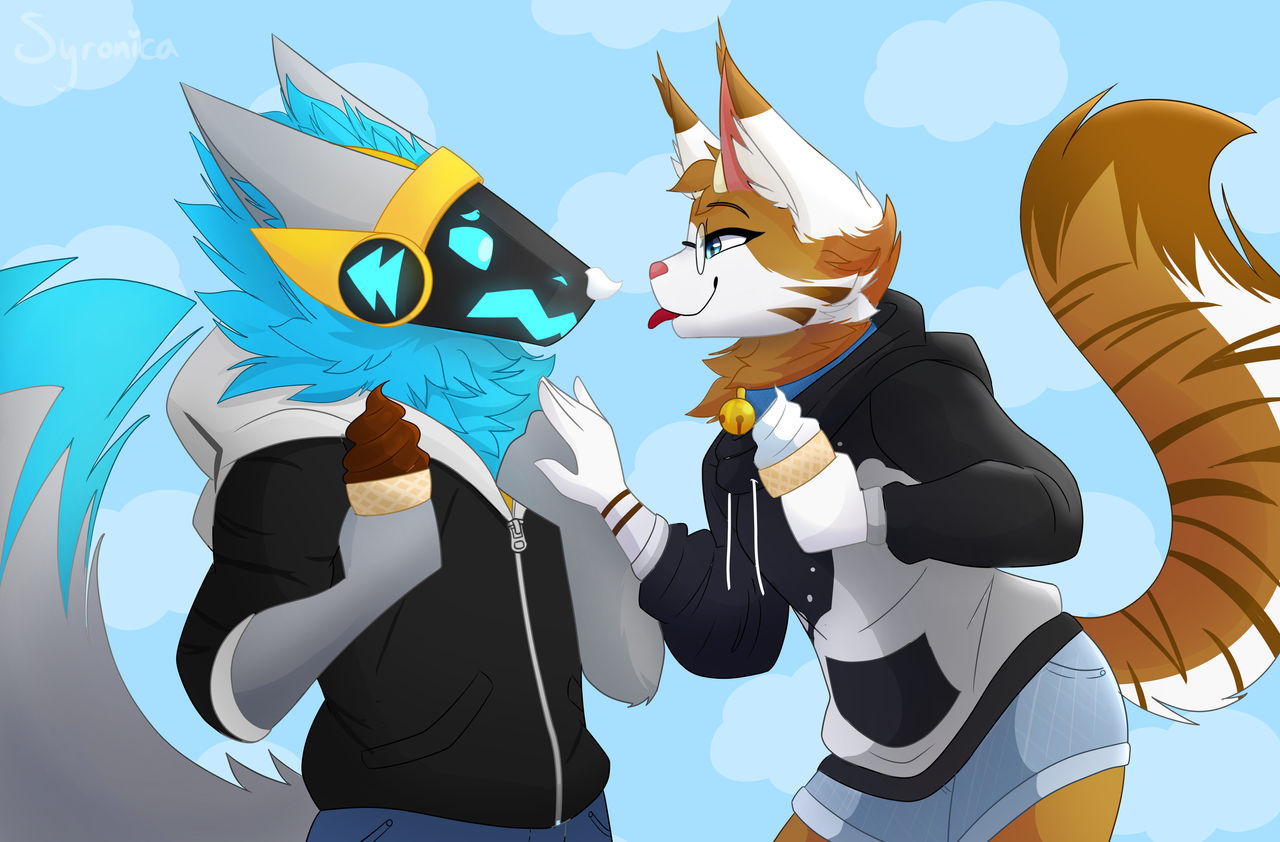 protogen and cat commission by Syronica on DeviantArt
