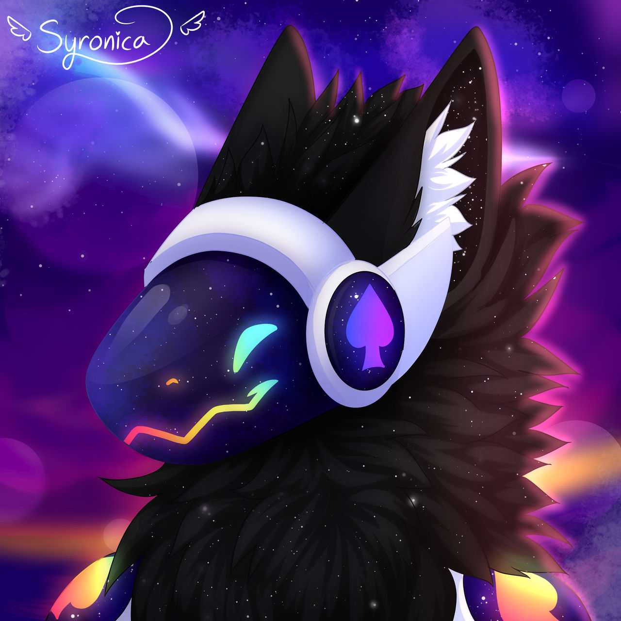 Syronica on X: Commission from Discord! #protogen #furry #fursona