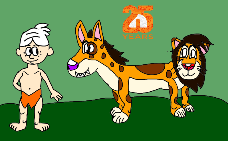 Jungle Lincoln encounters jungle CatDog