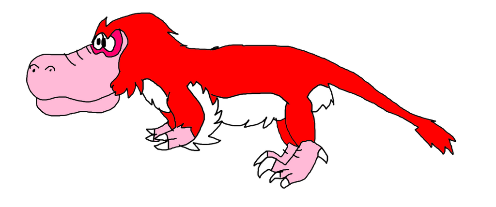 Red goofy raptor by KallyToonsS on DeviantArt