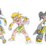 Jellie Girls Custom Digimon by Megalorex