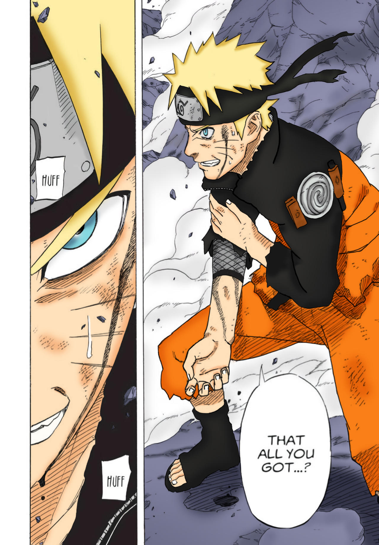 Naruto manga coloring test by JorgeADesigner on DeviantArt