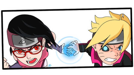 boruto and Sarada fusion