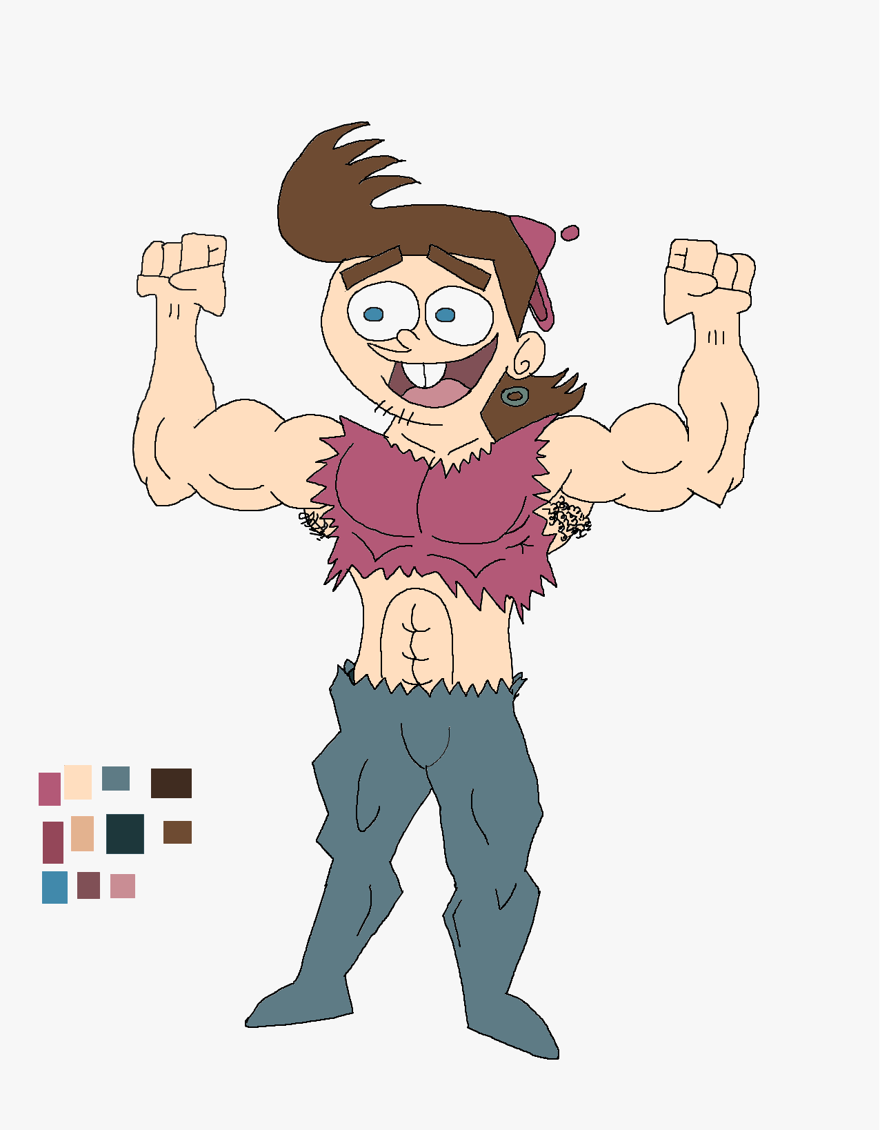 Muscular Timmy Turner Gah Base Colors By Reshirblade On.