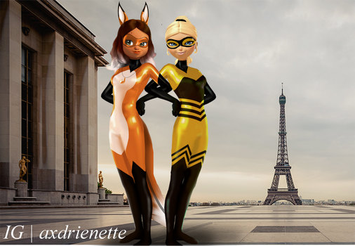 Miraculous Ladybug Season 2 Volpina and Queen Bee