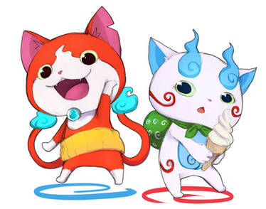 Jibanyan and Komasan