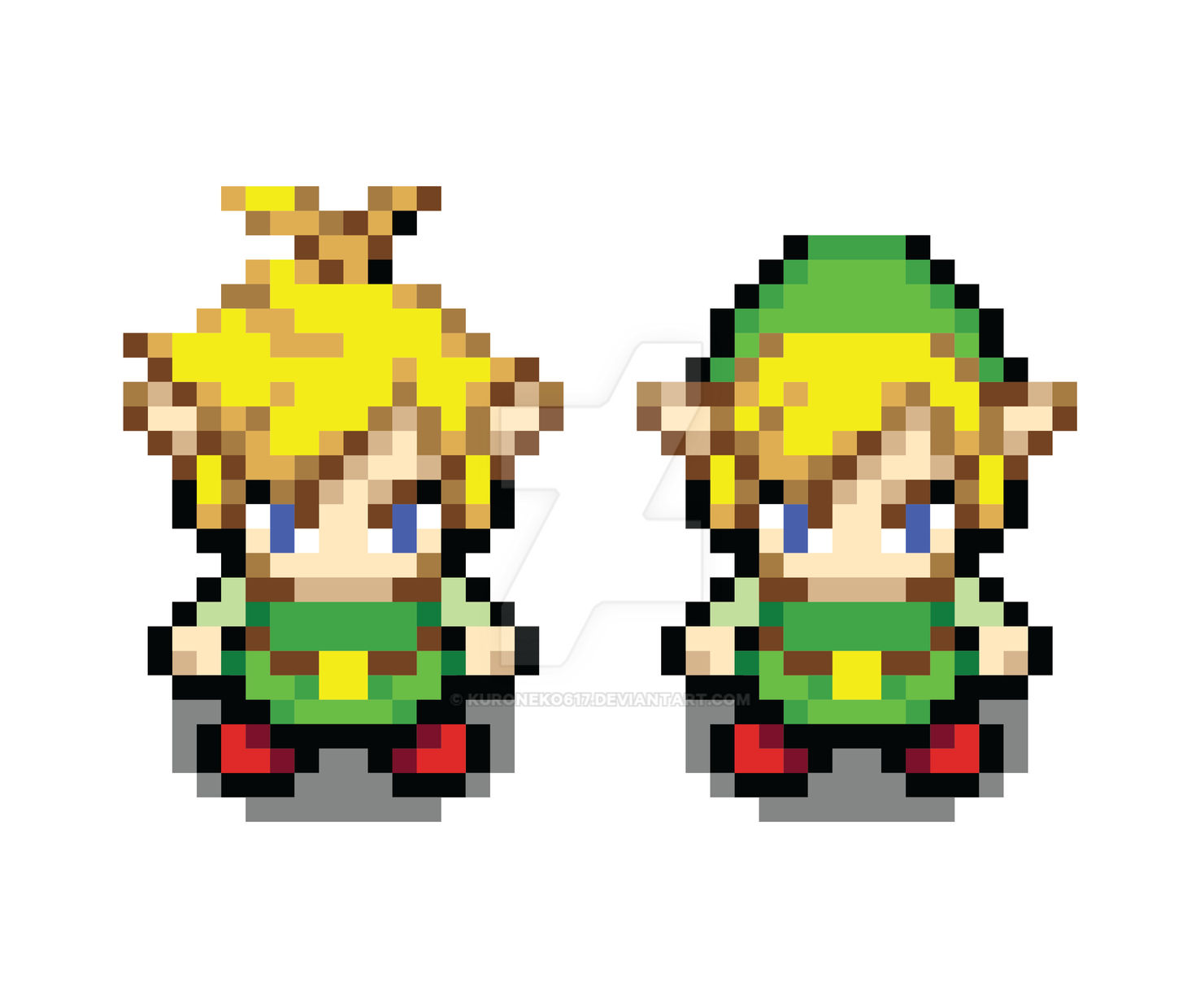 Minish Cap Link Sprite by KuroNeko617 on DeviantArt
