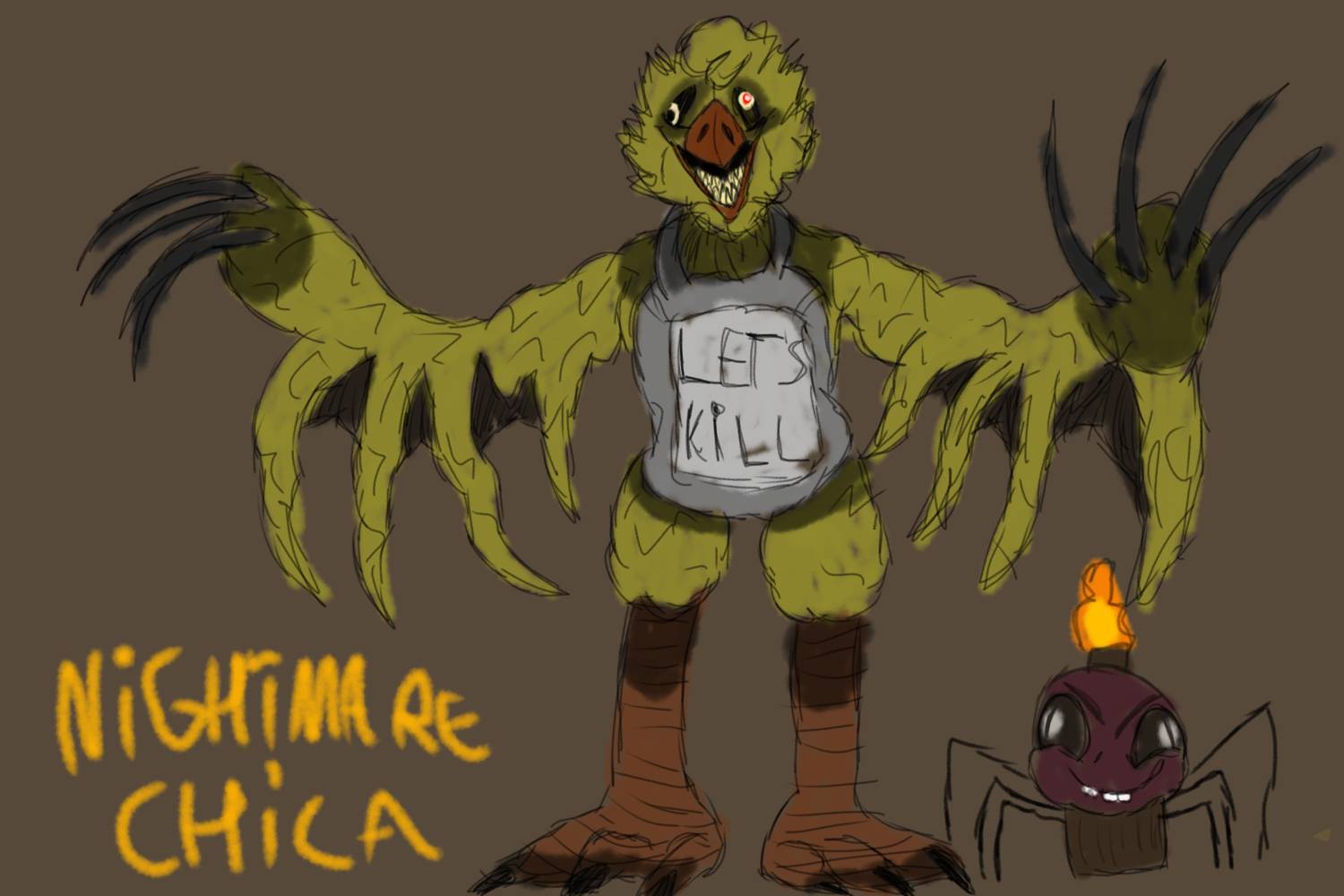 Fnaf 2  Withered Chica by QuelendUnderground on DeviantArt