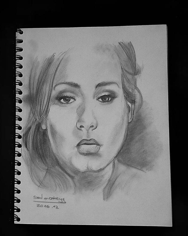 Adele draw by sadmonkeyy on DeviantArt