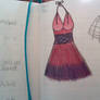 Red and purple Dress