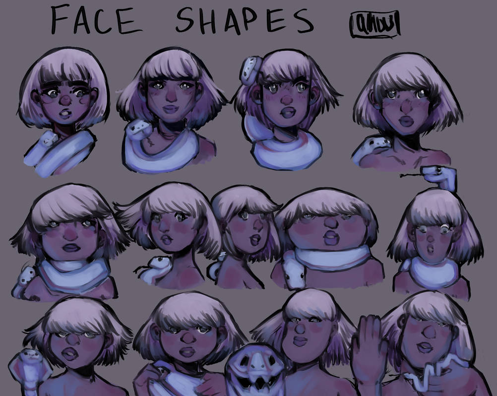 Deviantart Stock Face Face shapes by choir267 on DeviantArt