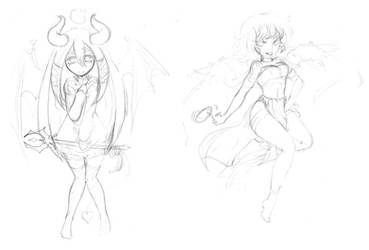Demon-chan and Angel-chan