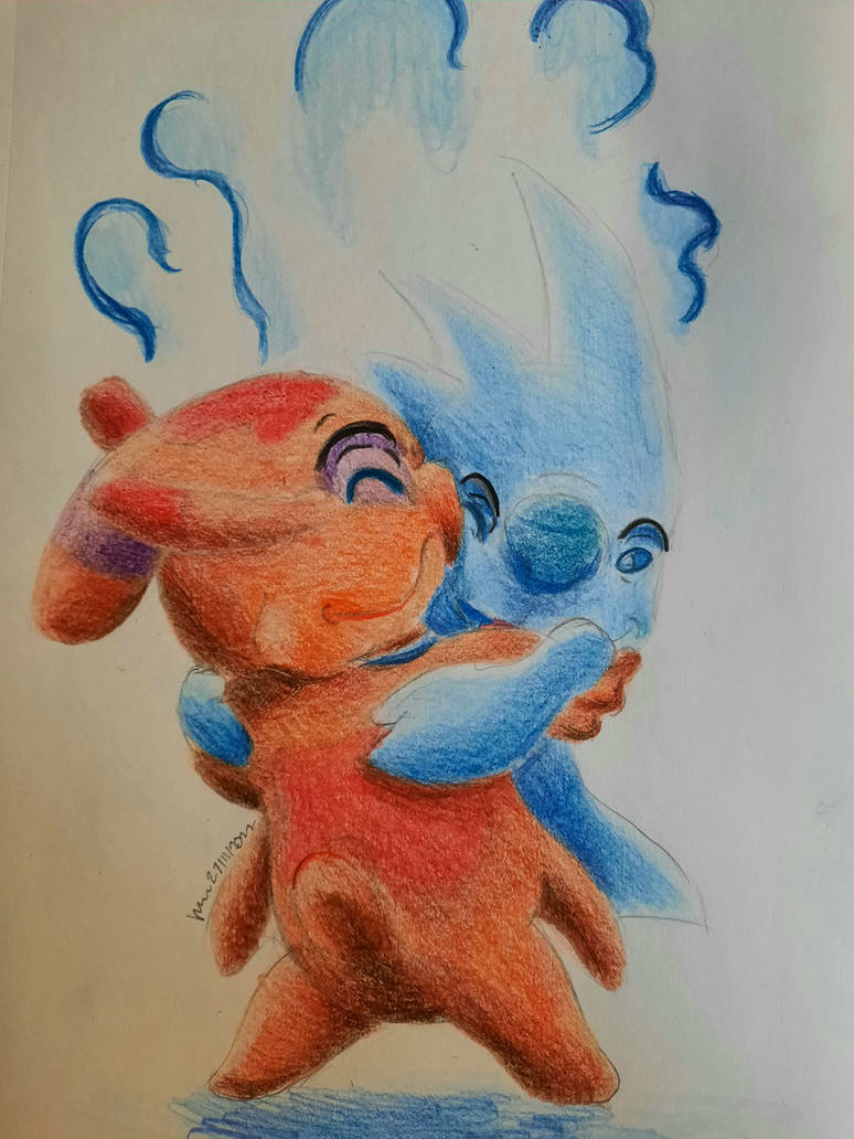 Splodyhead Deviantart Splodyhead Nuzzling Slushy by TheGreenieKatMeanie on DeviantArt