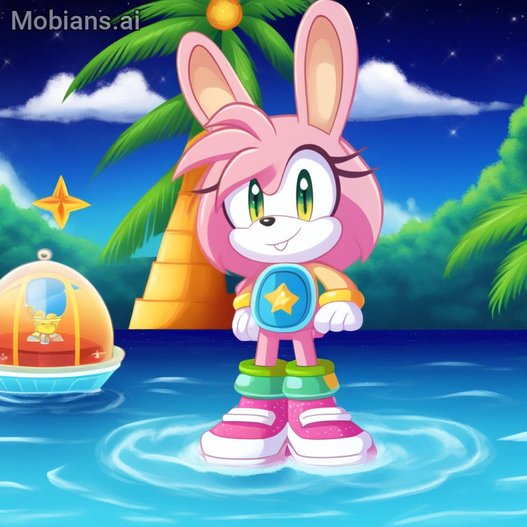 A Mobian Rabbit In Shallows by LightReading2 on DeviantArt
