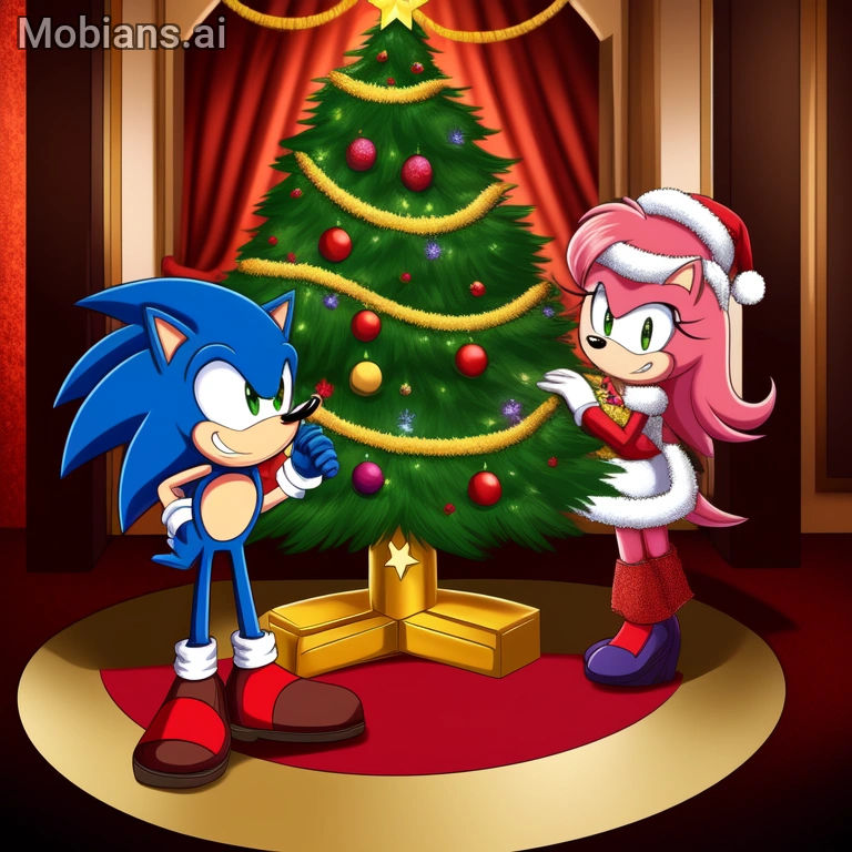 Sonic Decorate The Tree with Sonia help by LightReading2 on DeviantArt