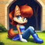 Sally acorn waiting for sonic