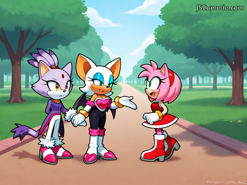 Blaze Rouge and Amy are three best friends by LightReading2 on DeviantArt