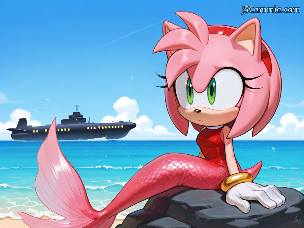 Amy Knows Rocks Amy On rock with passing sub 2 by LightReading2 on DeviantArt