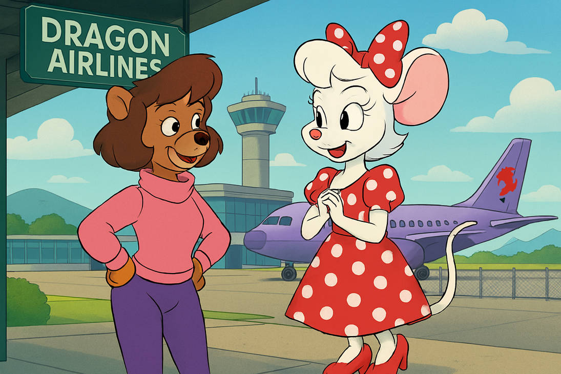 Millie mouse meet Rebecca Cunningham by LightReading2 on DeviantArt