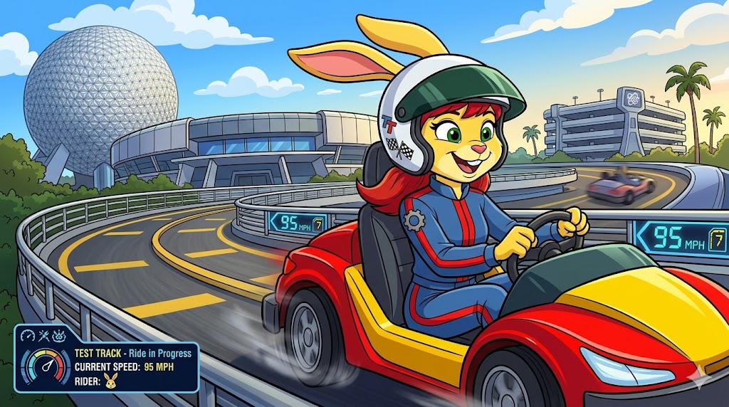 April Epcot April on epcot test track by LightReading2 on DeviantArt
