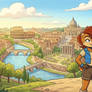 sally Acorn meet wonder woman in Rome