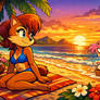 Sally get up at Lahairna while amy collect shells