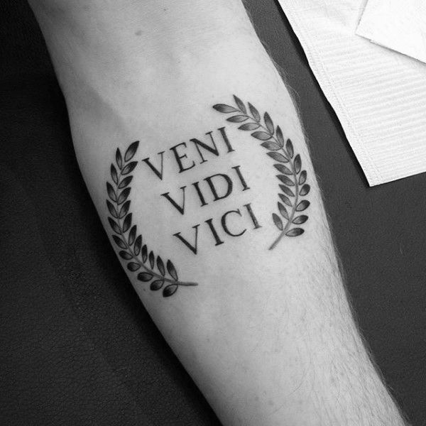 Veni Vidi Vici Script - chest by arturtattooart on DeviantArt