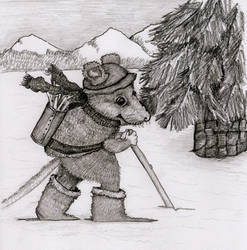 Hubert in the Snow