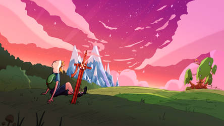 'Sunset' - Adventure Time art