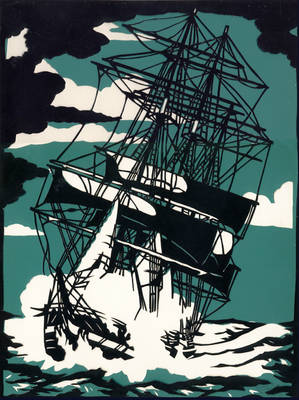 Tall ship - stormy seas