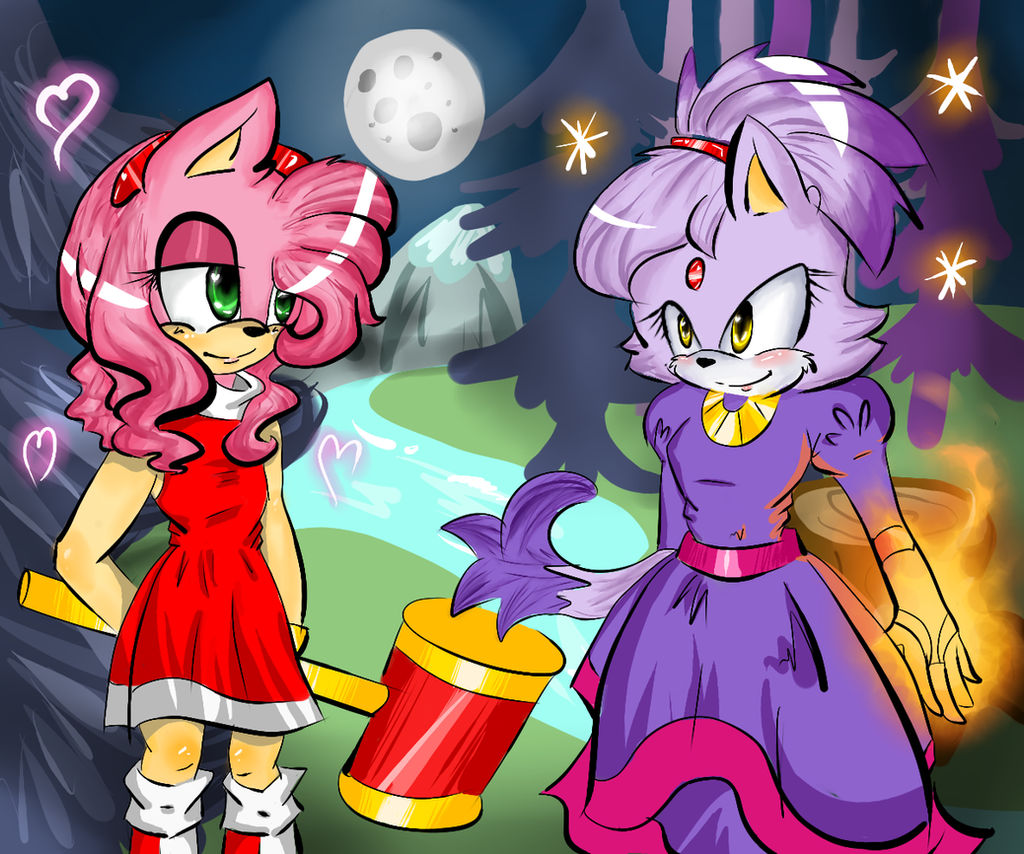 Amy Rose x Blaze The Cat