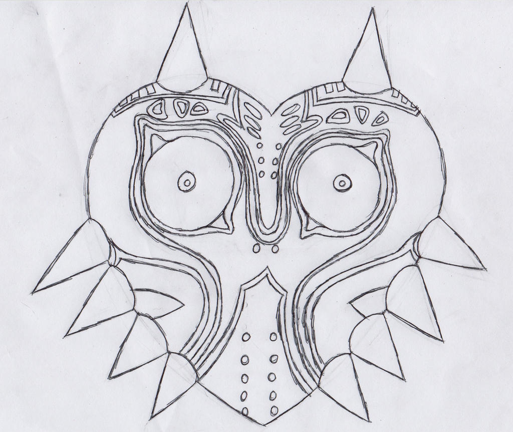 Majora's Mask lineart by HisLostShadow on DeviantArt