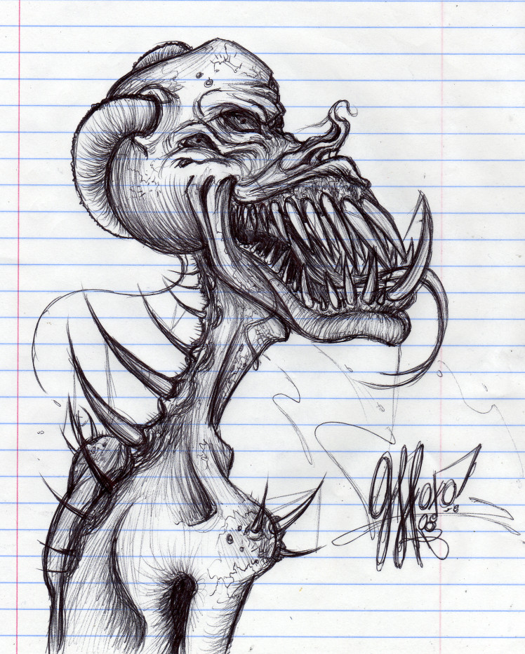 How To Draw Scary Monsters