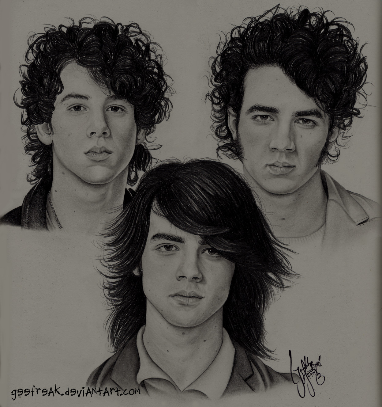 The Jonas Brothers: Portrait By Geefreak On Deviantart