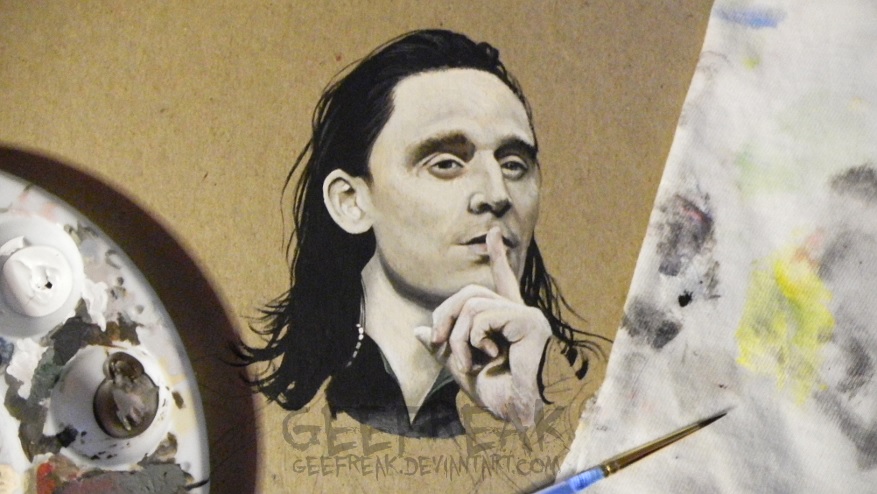 Loki Painting: SDCC2013 WIP