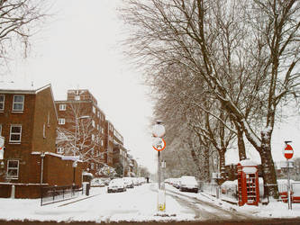 Snowy London