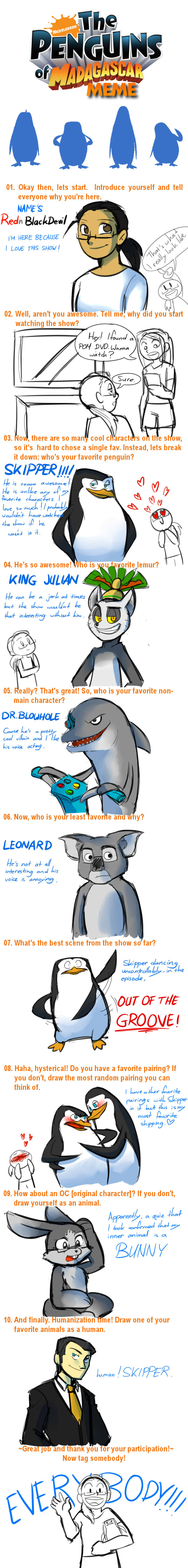 Penguins Of Madagascar Meme By Rednblackdevil On Deviantart