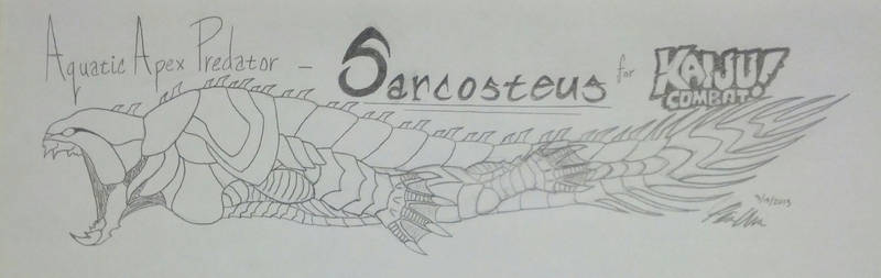 Sarcosteus Swimming Side View
