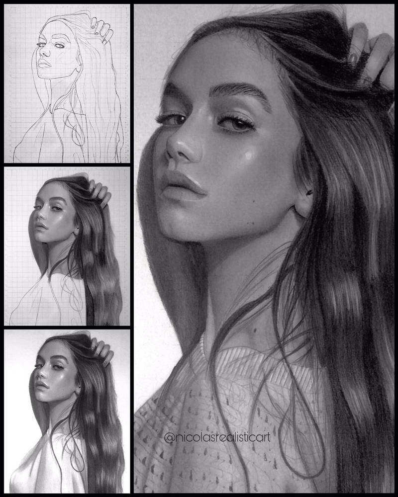 Full drawing process by nicolasrealisticart on DeviantArt