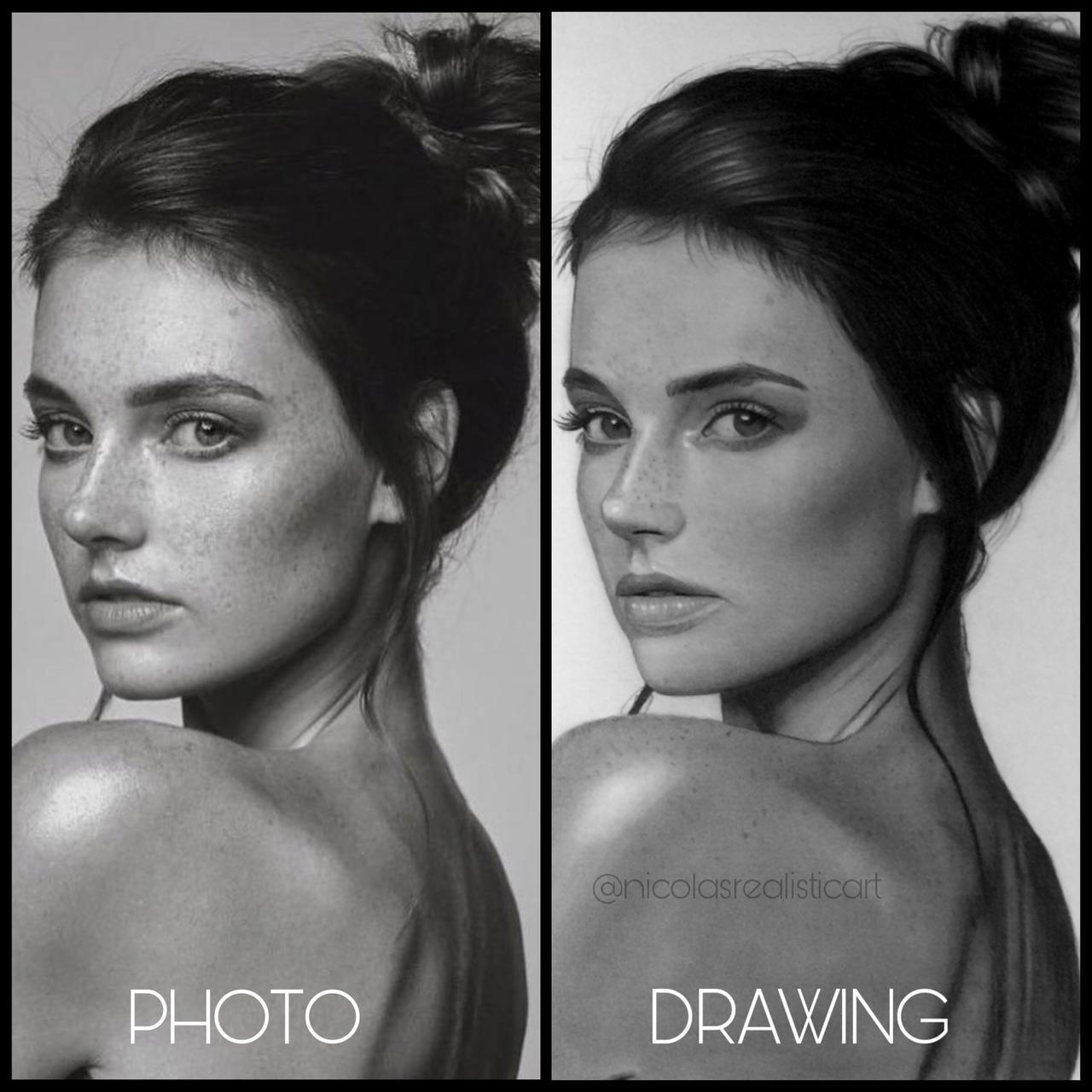Photo vs Drawing by nicolasrealisticart on DeviantArt