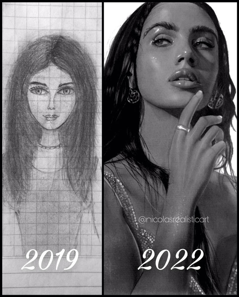 Evolution by nicolasrealisticart on DeviantArt