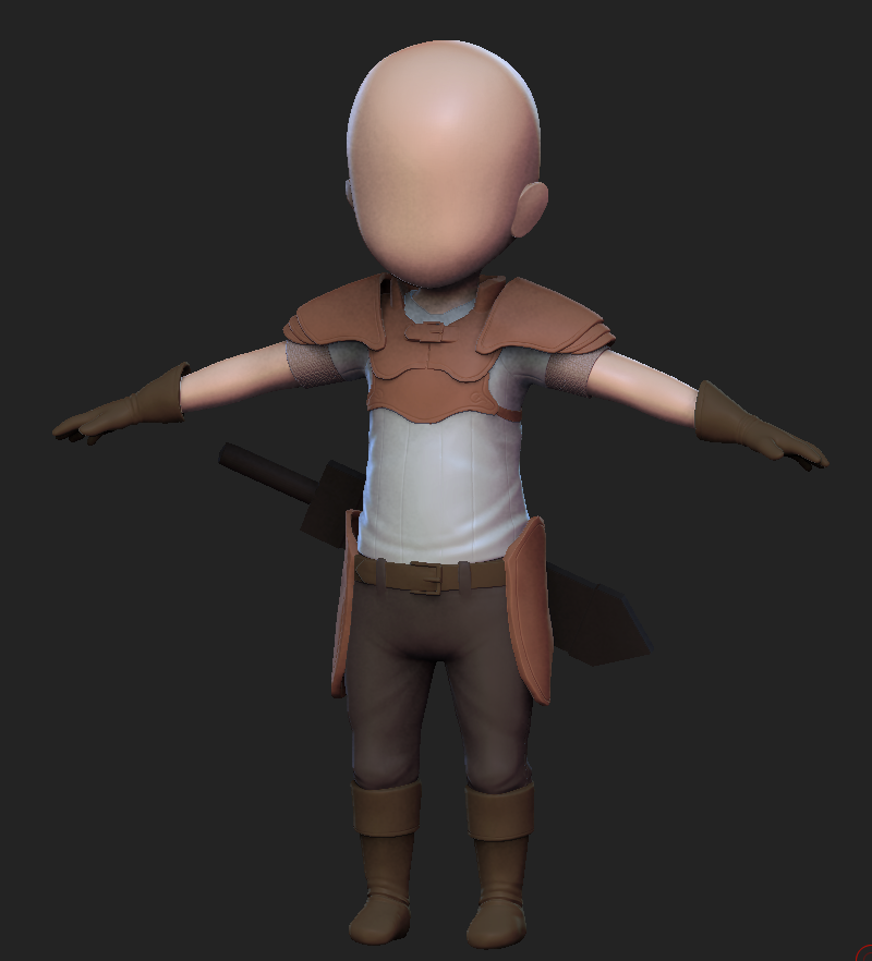 3D Chibi Warrior